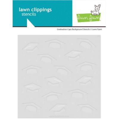 Lawn Fawn Stencils - Graduation Caps Background